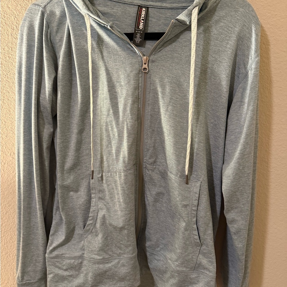 Kirkland Signature Light Blue Zip-Up Jacket